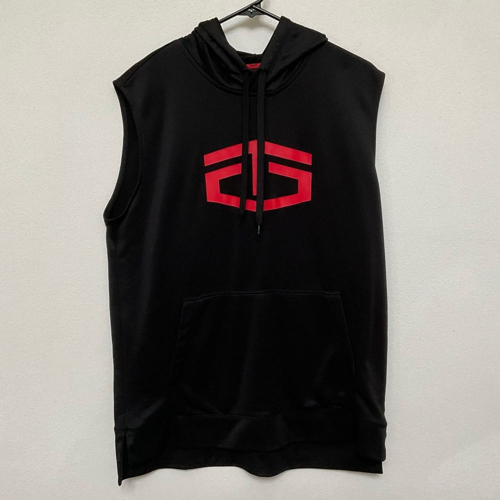 Tapout Black, Red Sleeveless Boxing Wrestling Warmup Hoodie Size Large MMA